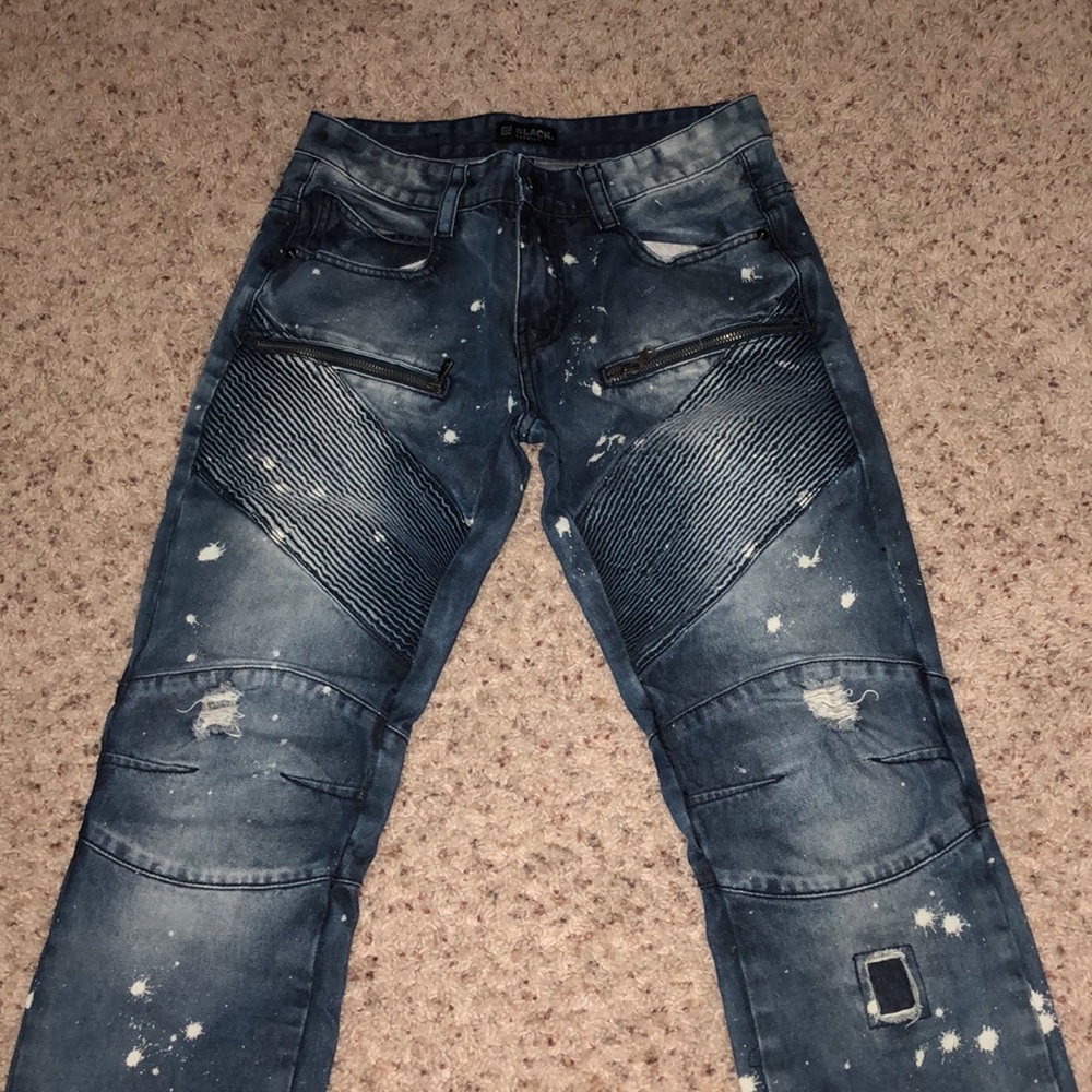 Cj Black moto jeans